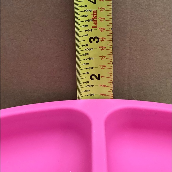 🍽️💕ELK and FRIENDS💕🍽️silicone slip-proof children’s dinnerware set in PINK🌸NEW🌸 - Picture 7 of 8
